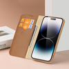 Dux Ducis LEADER LEADER piniginės dėklas HIVO, skirtas IPHONE 15 Pro ruda