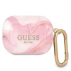 Guess GUAPUNMP AirPods Pro dangtelis rožinės/rožinės spalvos marmuro kolekcija