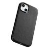 iCarer Leather Apple iPhone 14 Plus genuine leather dėklas telefonui juodos spalvos (compatible with MagSafe)