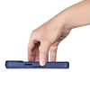 iCarer CE Premium Leather Apple iPhone 14 Pro Magnetic atverčiamas Leather MagSafe dėklas telefonui mėlynos spalvos (WMI14220714-BU)