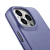 iCarer CE Premium Leather Apple iPhone 14 Pro Magnetic atverčiamas Leather MagSafe Light dėklas telefonui violetinės spalvos (WMI14220714-LP)