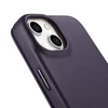 iCarer CE Premium Leather Apple iPhone 14 Plus Magnetic atverčiamas Leather MagSafe Dark dėklas telefonui violetinės spalvos (WMI14220715-DP)