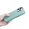 iCarer Litchi Premium Leather Apple iPhone 14 Pro Max Magnetic Leather with MagSafe dėklas telefonui žalios spalvos (WMI14220712-GN)