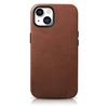 iCarer Oil Wax Premium Leather Apple iPhone 14 Plus Magnetic Leather with MagSafe dėklas telefonui rudos spalvos (WMI14220703-RB)