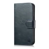 iCarer Oil Wax Wallet 2in1 Apple iPhone 14 Pro Anti-RFID Leather atverčiamas dėklas telefonui mėlynos spalvos (WMI14220722-BU)