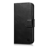 iCarer Oil Wax Wallet 2in1 Apple iPhone 14 Plus Anti-RFID Leather atverčiamas dėklas telefonui juodos spalvos (WMI14220723-BK)