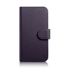 iCarer Wallet 2in1 Apple iPhone 14 Pro Anti-RFID Leather atverčiamas dėklas telefonui violetinės spalvos (WMI14220726-DP)