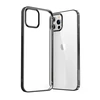 Joyroom New Beautiful Series ultra plonas with electroplated frame iPhone 12 Pro Max dėklas telefonui juodos spalvos (JR-BP796)