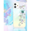 Kingxbar Lucky Series su Swarovski kristalais iPhone 12 mini telefono dėklas skaidrus (Luck)