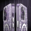 Kingxbar PQY Geek Series magnetic iPhone 14 Pro MagSafe dėklas telefonui sidabrinės spalvos