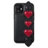 Kingxbar Sweet Series su Swarovski kristalais iPhone 12 Pro Max telefono dėklas juodos spalvos