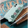Kingxbar Sweet Series su Swarovski kristalais iPhone 12 mini telefono dėklas žalios spalvos