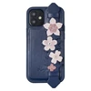 Kingxbar Sweet Series su Swarovski kristalais iPhone 12 mini telefono dėklas mėlynos spalvos