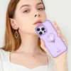 Dėklas Silikonas su Swarovski kristalais Kingxbar Wish Series iPhone 14 Plus - violetinė