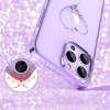 Dėklas Silikonas su Swarovski kristalais Kingxbar Wish Series iPhone 14 Plus - violetinė