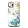 Luxury Apple iPhone 14 Plus Kingxbar Phoenix Crystals – dėklas telefonui aukso ir mėlynos spalvos