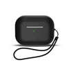 Hurtel Silikoninis dėklas skirtas AirPods 3 + wrist strap lanyard - juodas