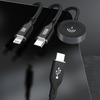 Dudao „Apple Watch A72b8 A12Max+ PD 100W 3in1“ įkroviklio laidas: USB-C „Lightning“ 1,2 m – juodos spalvos