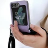 Dėklas Araree Canvas Diary Case Sam Z Flip5 F731 violetinė AR10-01778C