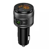 ART transmiter FM bluetooth 5.0 + 2 x USB A QC3.0 FM-57 juodas