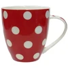 Asi Collection Mug "Dots" 513 ml red with baltas dots
