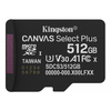 „Kingston Technology“ 512 GB „micSDXC Canvas Select Plus Gen3 150R A1“ atminties kortelės pakuotė be ADP