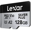 Karta pamięci Lexar High-Performance Sidabrinis Plus Micro SDXC 128GB + adapter