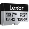 Karta pamięci Lexar High-Performance Sidabrinis Plus Micro SDXC 128GB + adapter