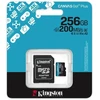 Kingston memory card 256GB Micro SDXC Canvas Go Plus Gen4 200MB/s A2 U3 V30 + adapter