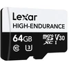 Atminties kortelė Lexar High-Endurance Micro SDHC/Micro SDXC 64GB memory card