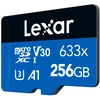 Lexar High-Performance 633x Micro SDXC 256GB memory card + SD adapter