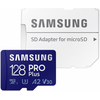 Atminties kortelė Samsung PRO Plus microSD 128 GB (2021), Mėlynos spalvos