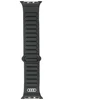 Audi Logo sintetinės odos magnetinis žiedinis dirželis Apple Watch 40/41/42 mm - Juodas