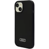 Apple iPhone 15 Audi silikoninis dėklas (AU-LSRIP15-Q3/D1-BK) juodos spalvos