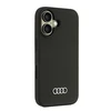 Apple iPhone 16 Audi Silicone (AU-LSRIP16-Q3/D1-BK) dėklas telefonui juodos spalvos