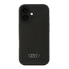 Apple iPhone 16 Audi Silicone (AU-LSRIP16-Q3/D1-BK) dėklas telefonui juodos spalvos