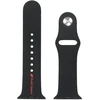 Audi Sport Raudona Logo Silicone Watch Strap for Apple Watch 40 / 41 / 42 mm - juodas