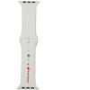Audi Sport Raudona Logo Silikoninis laikrodžio dirželis Apple Watch 44 / 45 / 46 / 49 mm - baltas