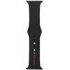 Audi Sport Raudona Logo Silicone Watch Strap for Apple Watch 44 / 45 / 46 / 49 mm - juodas