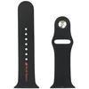 Audi Sport Raudona Logo Silicone Watch Strap for Apple Watch 44 / 45 / 46 / 49 mm - juodas