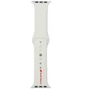 Audi Sport Raudona Logo Silikoninis laikrodžio dirželis Apple Watch 40 / 41 / 42 mm - baltas