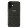 Apple iPhone 16 Plus Audi Synthetic Leather (AU-TPUPCIP16M-GT/D2-BK) dėklas telefonui juodos spalvos