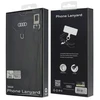Audi universali virvelė telefonui 28cm 10mm Leather juodos spalvos AU-HSLSL-GT/D1-BK
