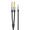 Garso kabelis, iš 3,5 mm mini lizdo į 6,35 mm 2 kištuką, Vention BARHL, 10 m