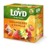 Augļu tēja LOYD Pyramids ar zemeņu un vaniļas garšu, 20x2 g