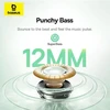 Ausinės Baseus Bass BF1 NC In-Ear True Belaidės Earphones Baby Rožinė