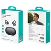 Ausinės Bluetooth USAMS Echo R02 Clip-on belaidės pilkas