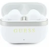 Ausinės Guess Auksinė Line Glossy Finish TWS Belaidės Earphones Baltas