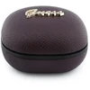 Ausinės Guess PU Grained Script Metal Logo ENC TWS Belaidės Earphones Burgundy