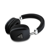 Guess Saffiano PU Leather Triangle Logo belaidės ausinės juodos spalvos